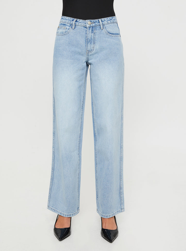 Maryanne Mid-rise Relaxed Jeans Light Wash