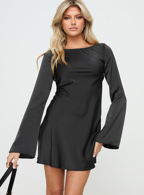 Silk Slip Dress Little Black Silk Dress Lukea Long Sleeve Satin Mini Dress Black Princess Polly Silk Slip Dress Little Black Silk Dress Lukea Long Sleeve Satin Mini Dress Black Princess Polly