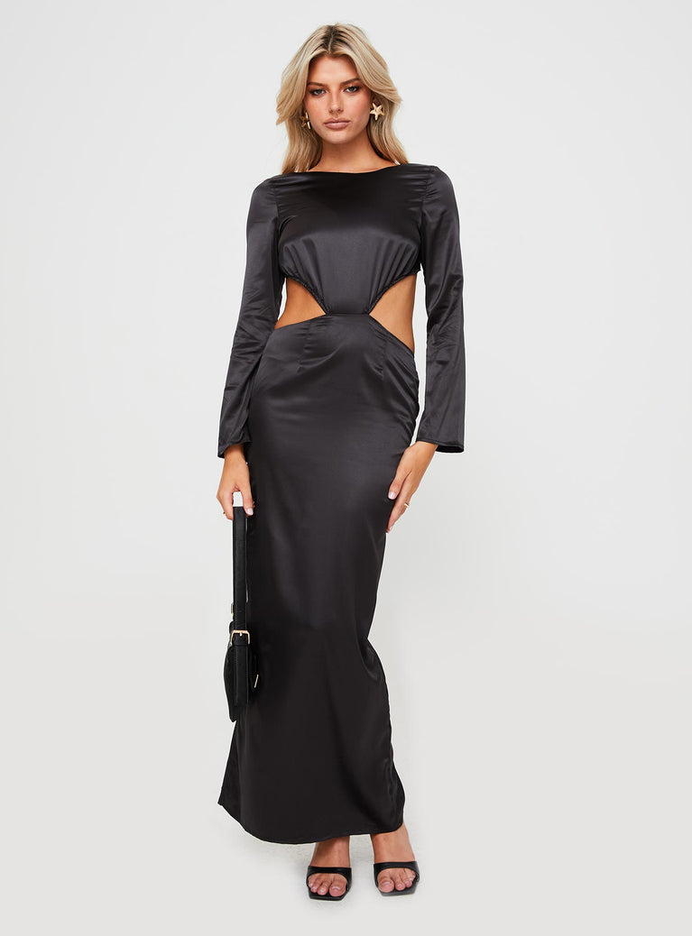 Lucienne Long Sleeve Maxi Dress Black
