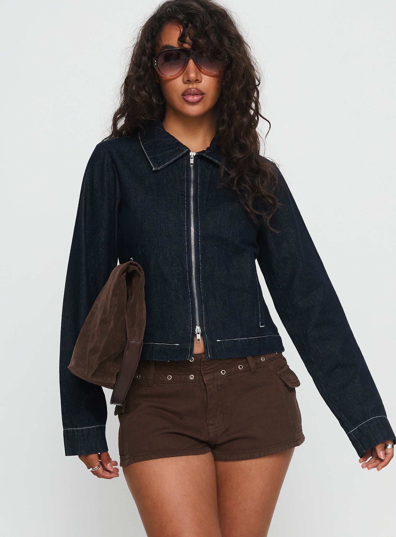 【正規品】Bibiy JOSIE DENIM JACKET Yuritzi Denim Jacket Indigo | Princess Polly