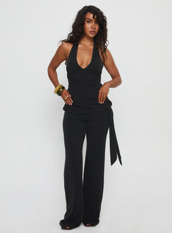 Enchantress Wide Leg Jumpsuit Black