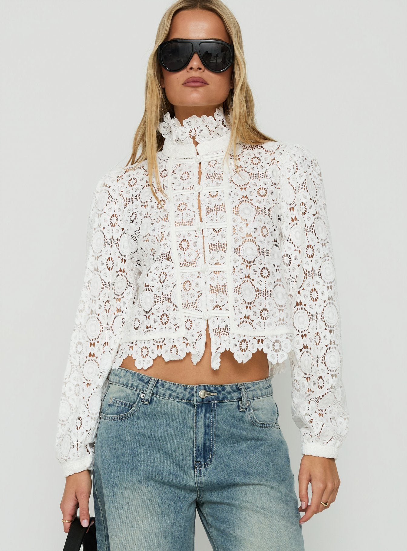 Overtime Blouse Porcelain