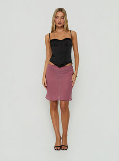 Selesta Structured Bustier Top Black