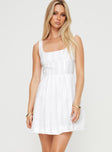 Lorinda Mini Dress White Tall