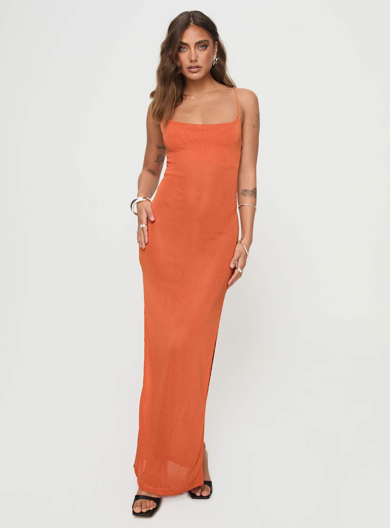 Cote maxi dress orange