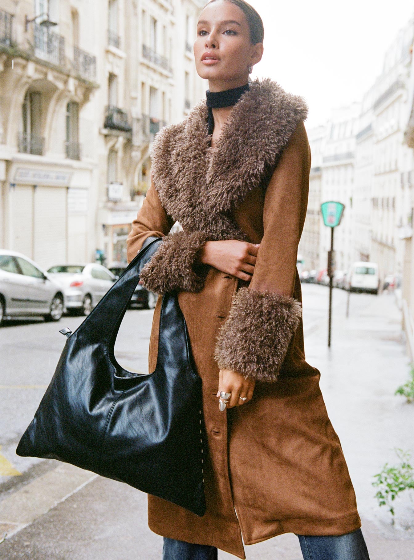 After Party Shearling Jacket Brown | Princess Polly After Party Shearling Jacket Brown | Princess Polly