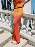 Auralia Knit Maxi Skirt Orange