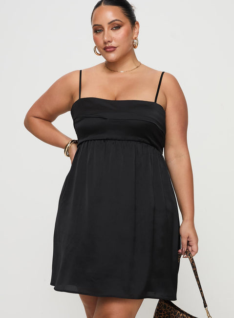 little black dress plus size Ortega Mini Dress Curve | Black | Womens