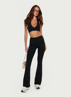 Energize Active Invisible Scrunch Flare Leggings Black