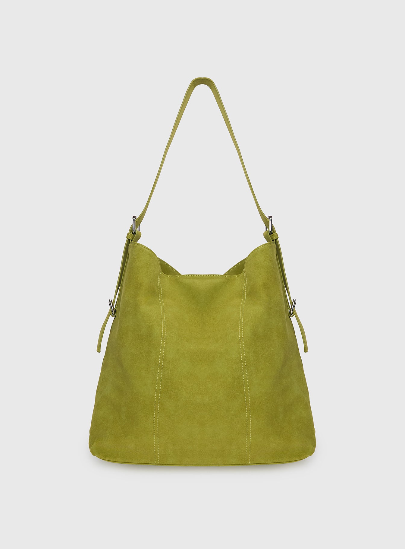 Bonus Points Faux Suede Shoulder Bag Green