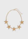 Starfish Necklace Gold