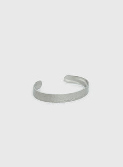 Bridgeta Stainless Steel Cuff Bracelet Silver