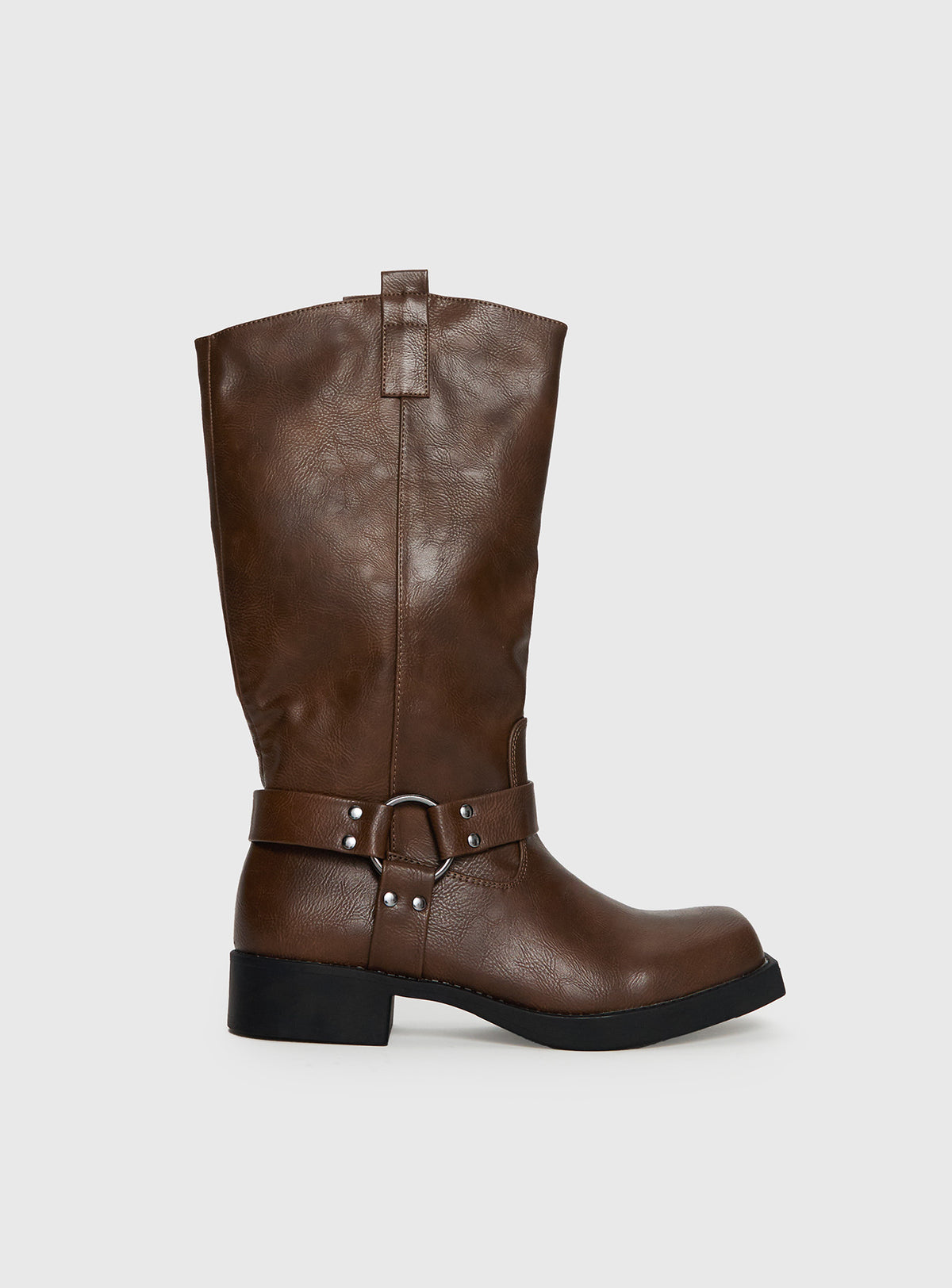 Princess Polly Wrecked Western Boots Brown