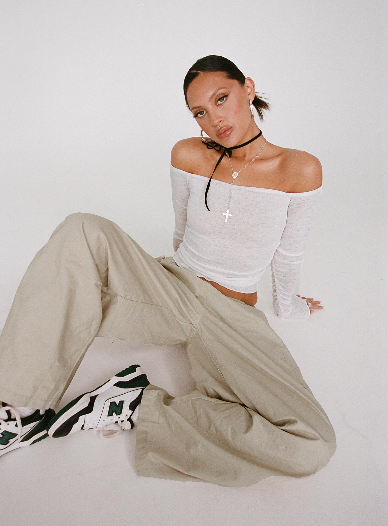 product Princess Polly High Waisted Pants  Utility Pant Stone