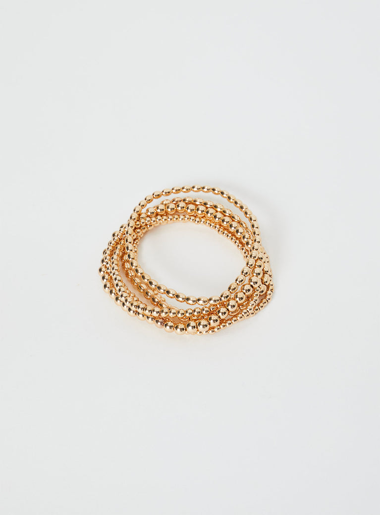 Leiko Bracelet Pack Gold