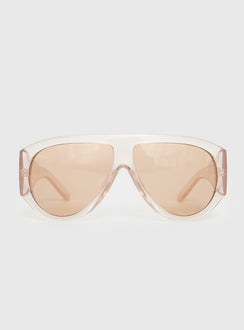 Porschia Sunglasses Clear / Amber