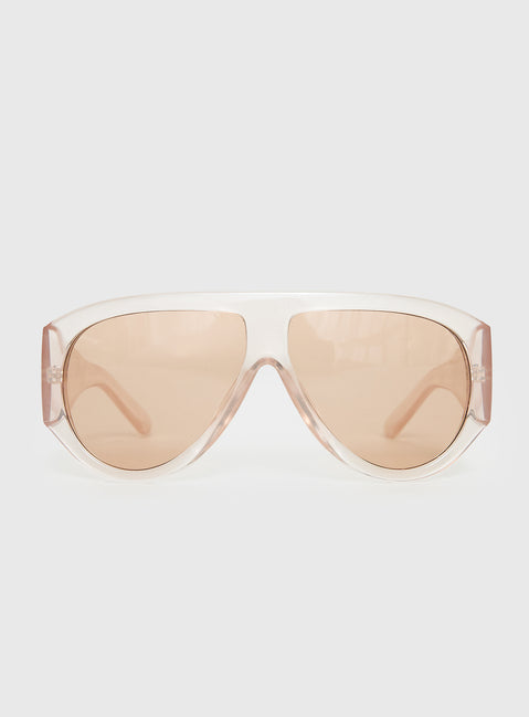 Porschia Sunglasses Clear / Amber