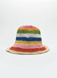 Bucket hat Crochet design Internal drawstring Wired brim