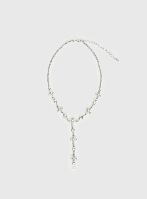 Ellasyn Y Necklace Silver