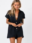 Vixen Romper Black Petite