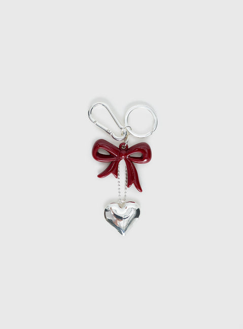 Sweet Girl Keychain Silver