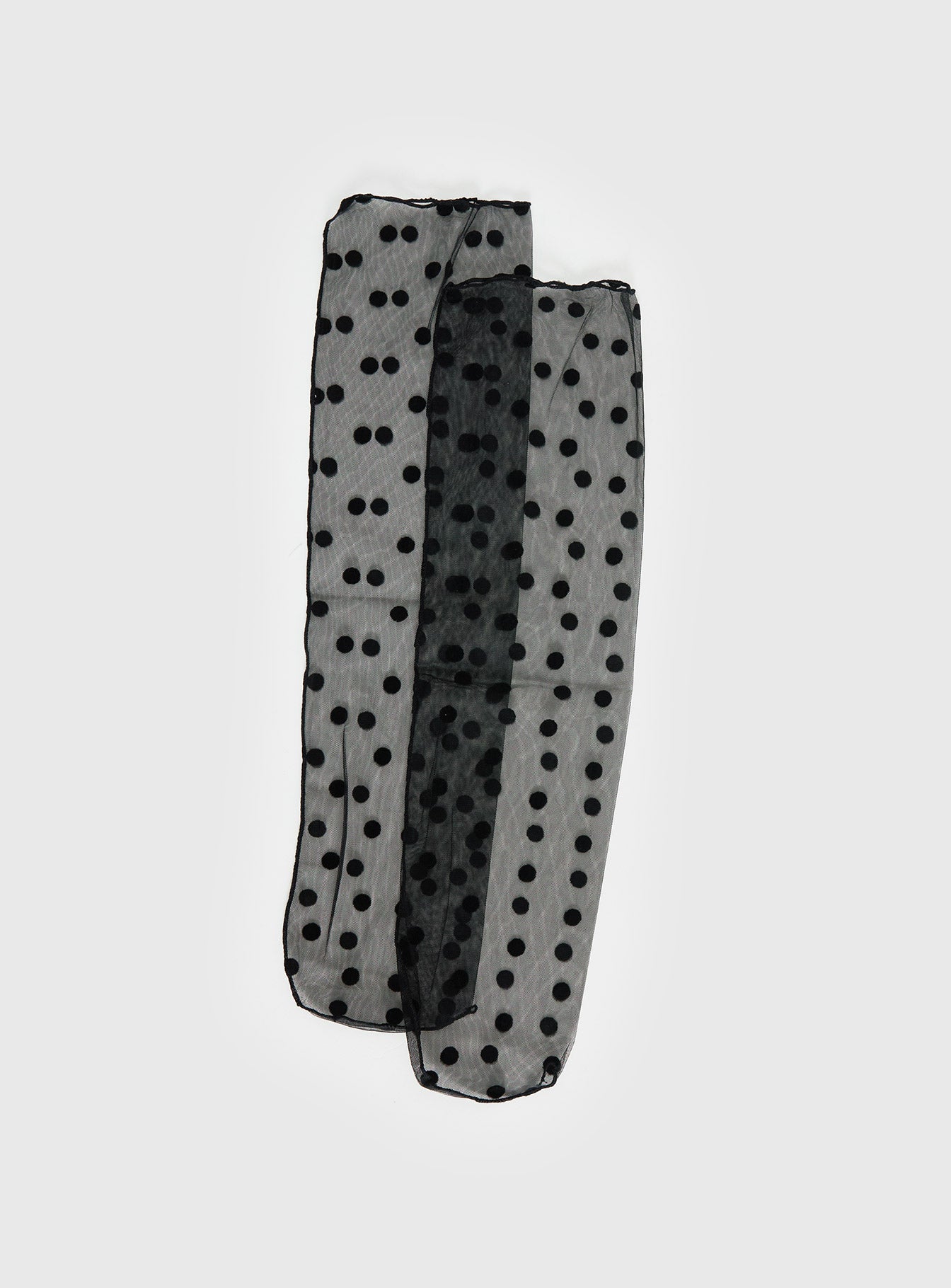 Jaymie Sheer Socks Black Polka