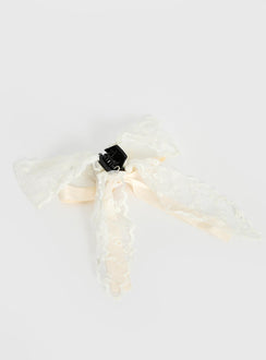 Bellarosa Lace Bow White