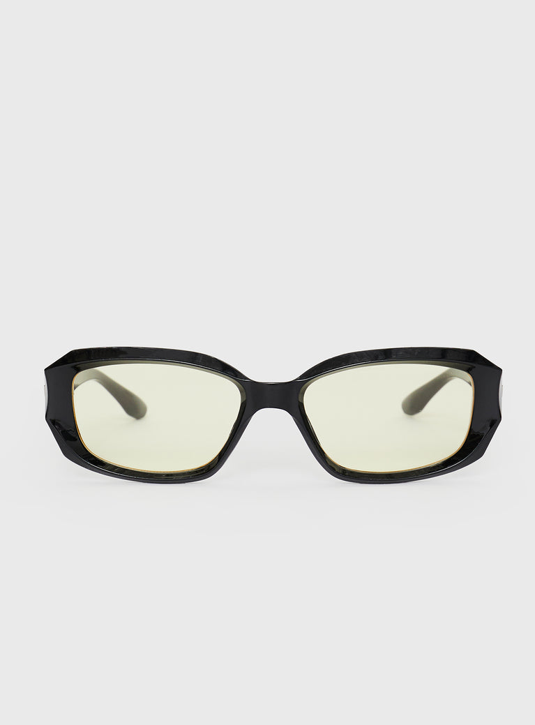 Sunglasses Clear lenses, moulded nose bridge