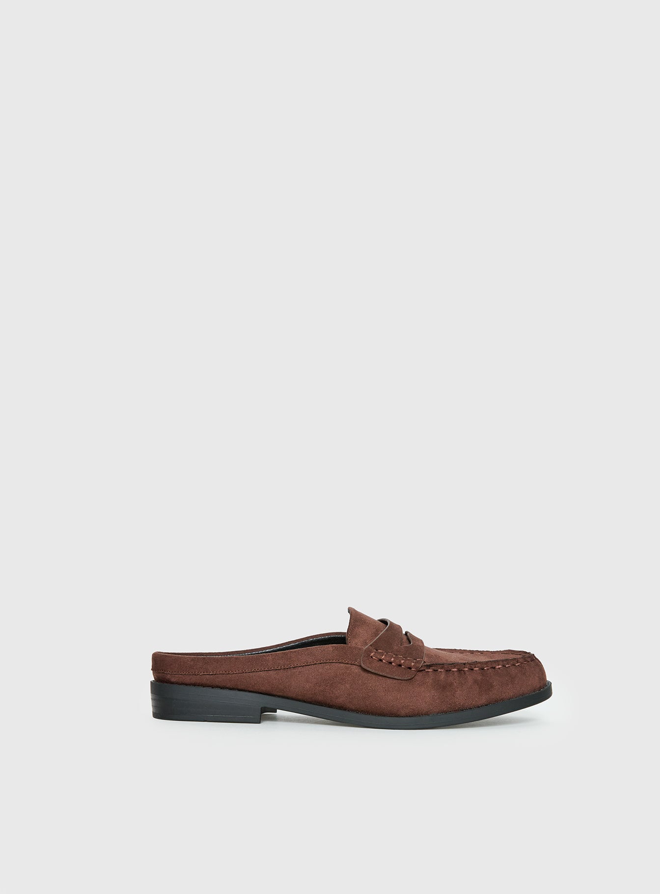 Therapy Atticus Faux Suede Slip On Loafer Brown | Princess Polly