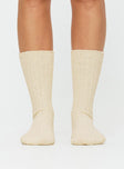 Pinto Socks Beige