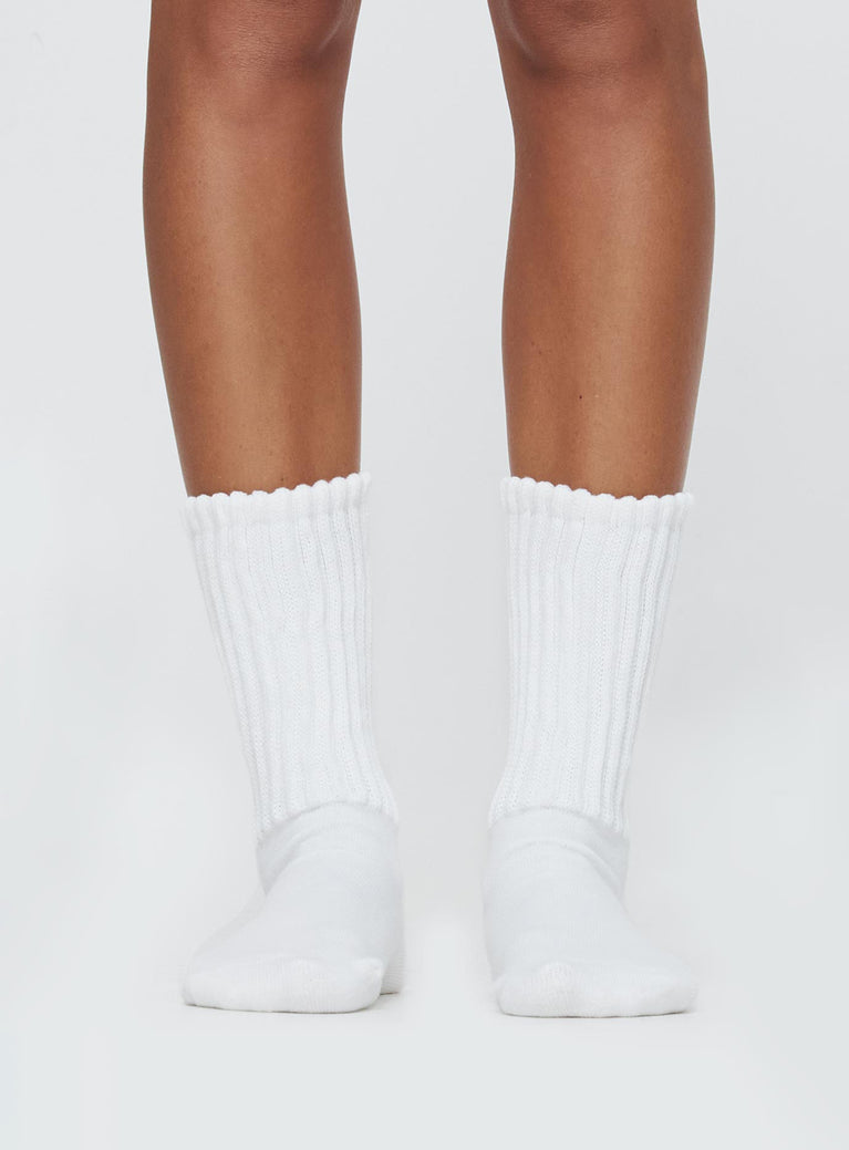 Carazon Socks White
