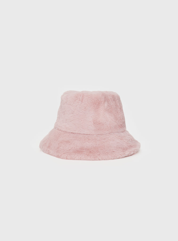 Theo Plush Bucket Hat Blush