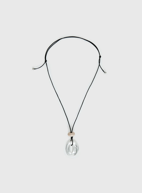 Notting Hill Long Necklace Silver