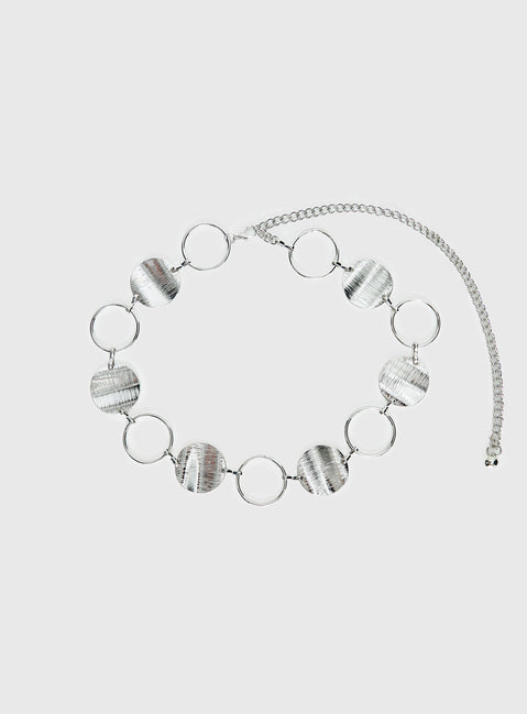 Dawna Circle Belt Silver