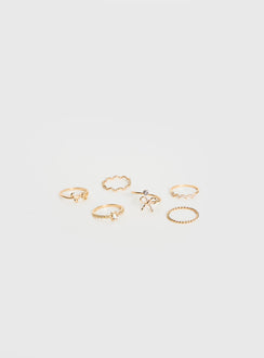 Symmetry Ring Pack Gold