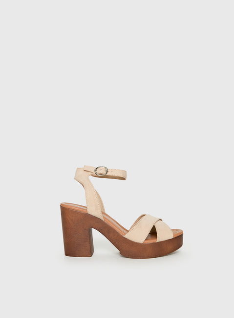 Therapy Camellia Heels Cashew
