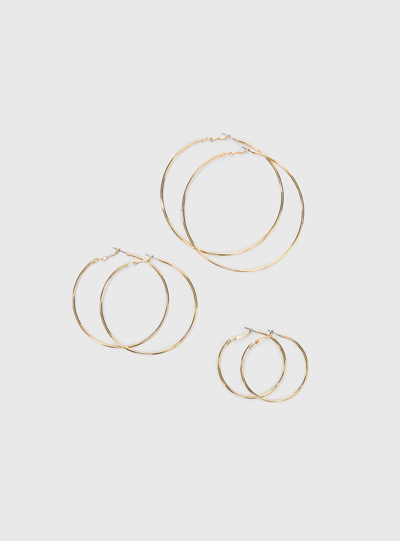 Guessing Game Hoop Earring Pack Gold
