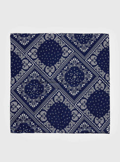 Bonbon Scarf Navy Paisley