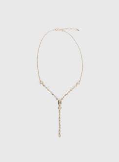 Arica Y Necklace Gold