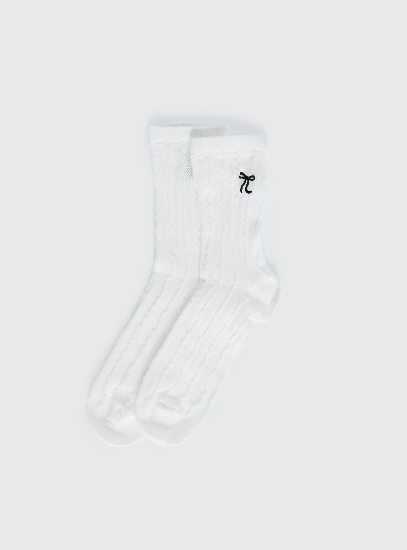 Introduction Cable Knit Socks Cream