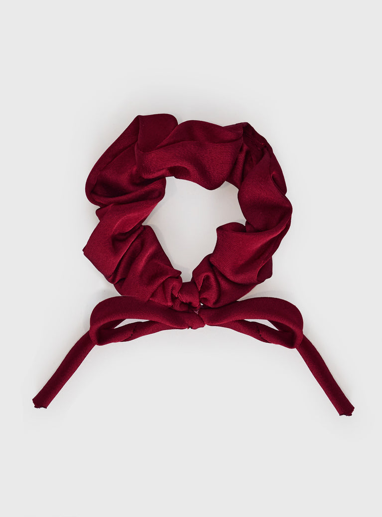 Harp Scrunchie Red