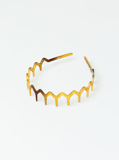 Headband Tort print Zig zag design Lightweight Thin band