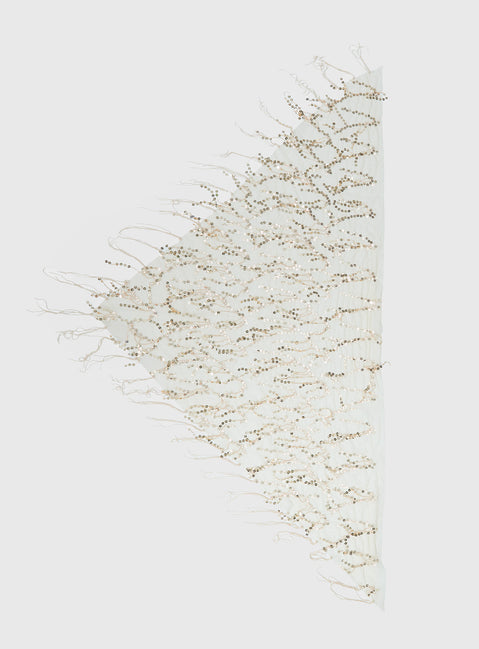Eager Heart Sarong Cream Sequin