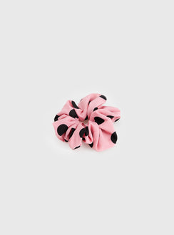 Can We Dance Scrunchie Pink Polka