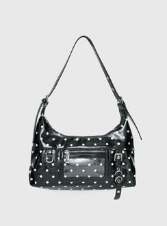 Fabray Cargo Bag Black Polka Dot