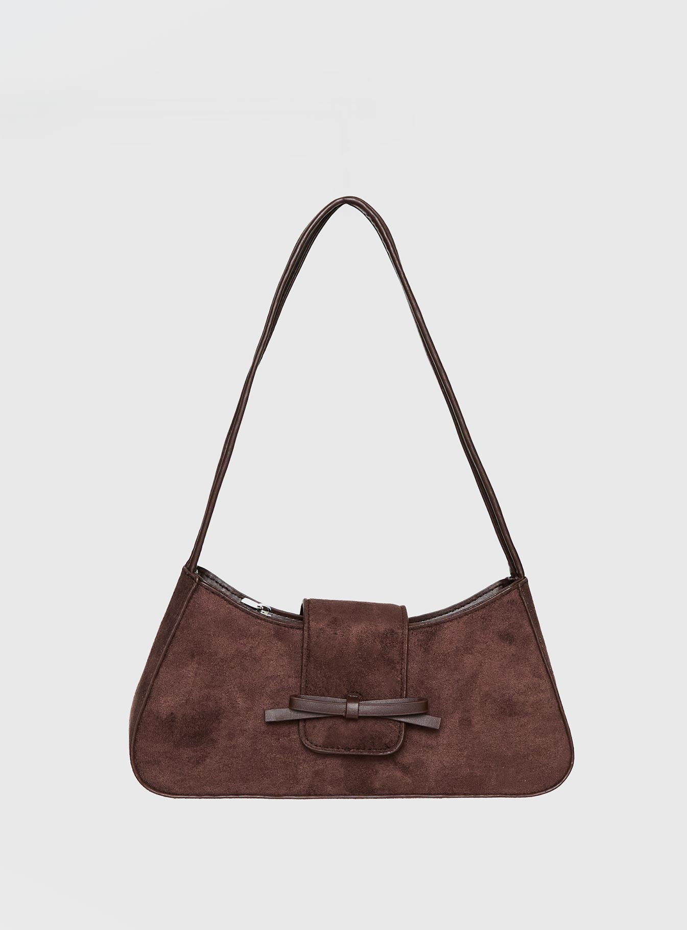 Scotlyn Shoulder Bag Faux Suede Brown