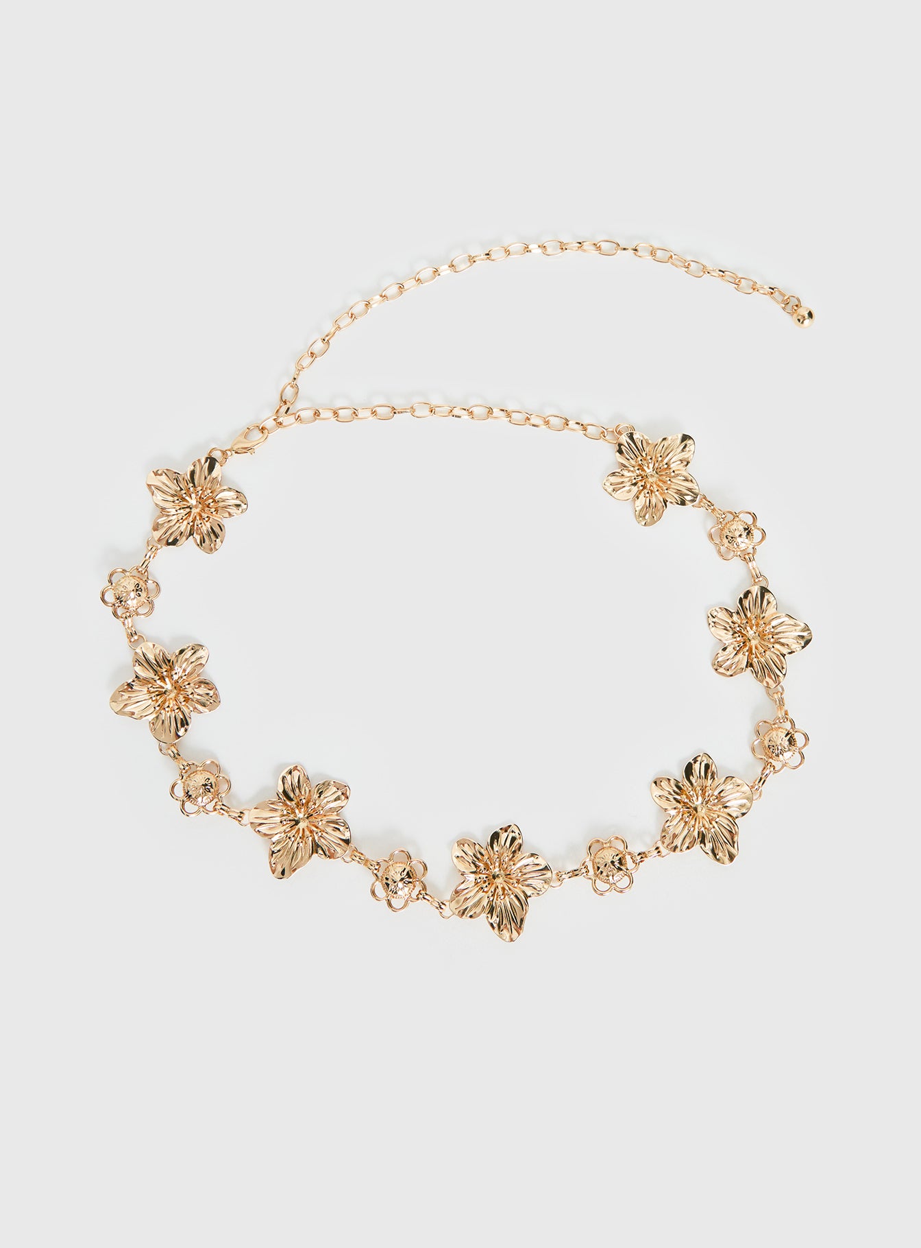 Orvena Floral Chain Belt Gold | Princess Polly