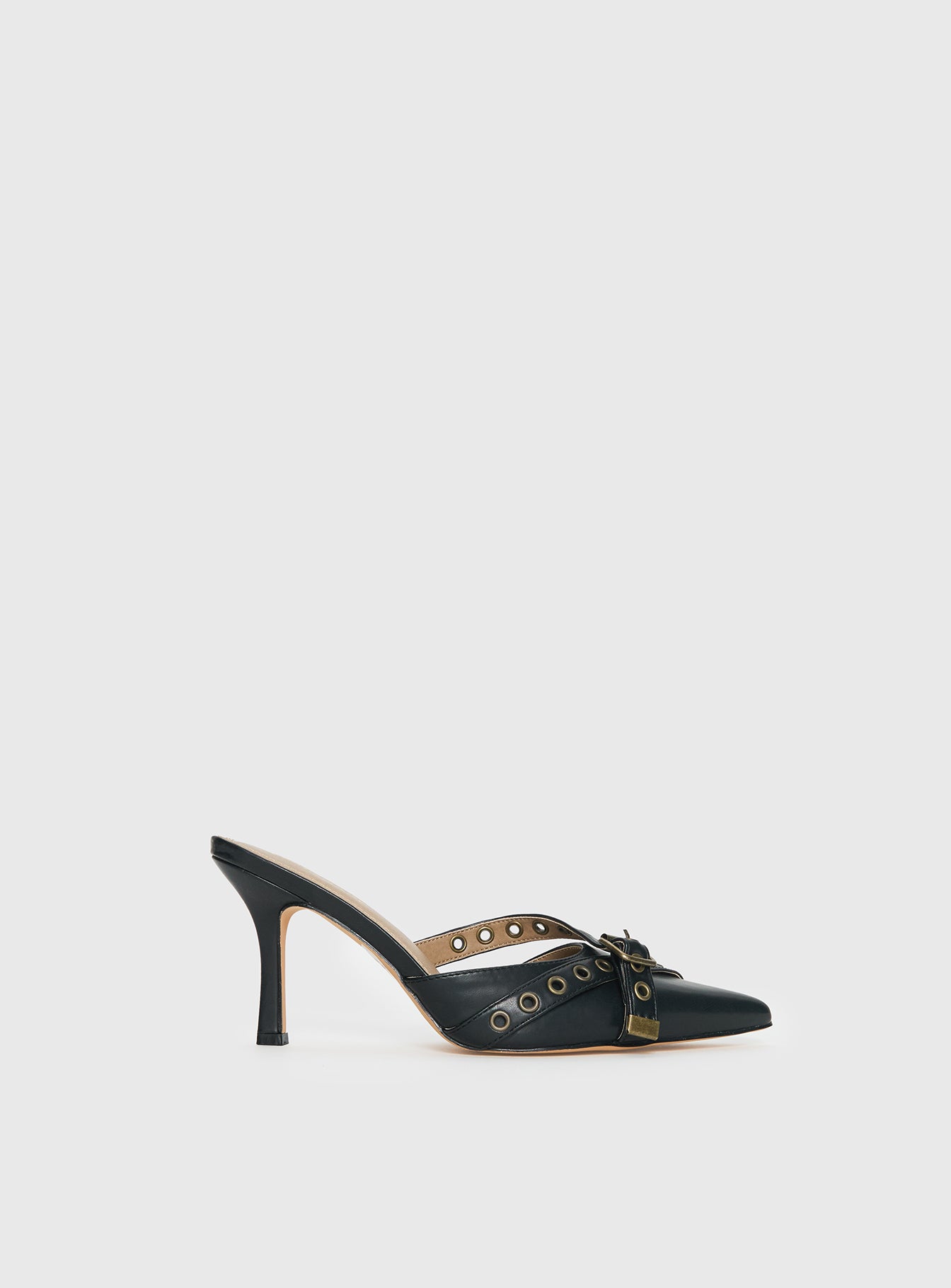 Compelling Pointed Toe Heels Black | Princess Polly