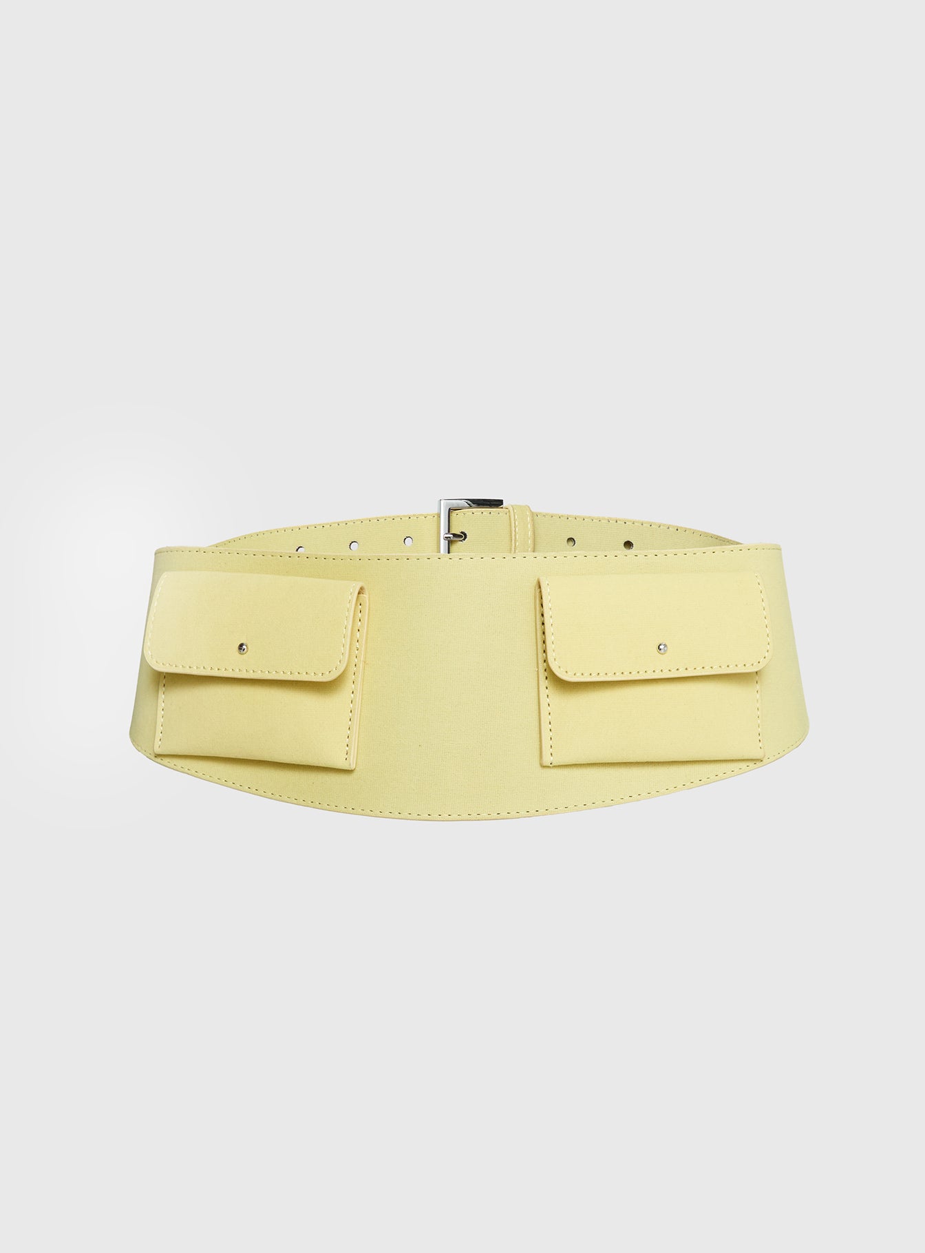 Burbank Woven Pocket Belt Yellow | Princess Polly