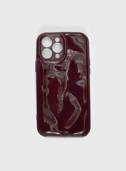 Clued In iPhone Case | Burgundy | Womens Clued In iPhone Case | Burgundy | Womens
